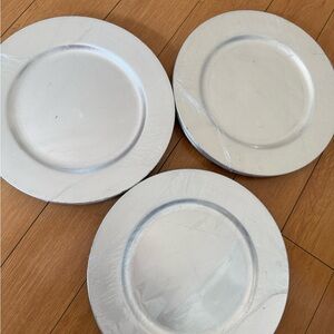 Set of Silver Charger Plates